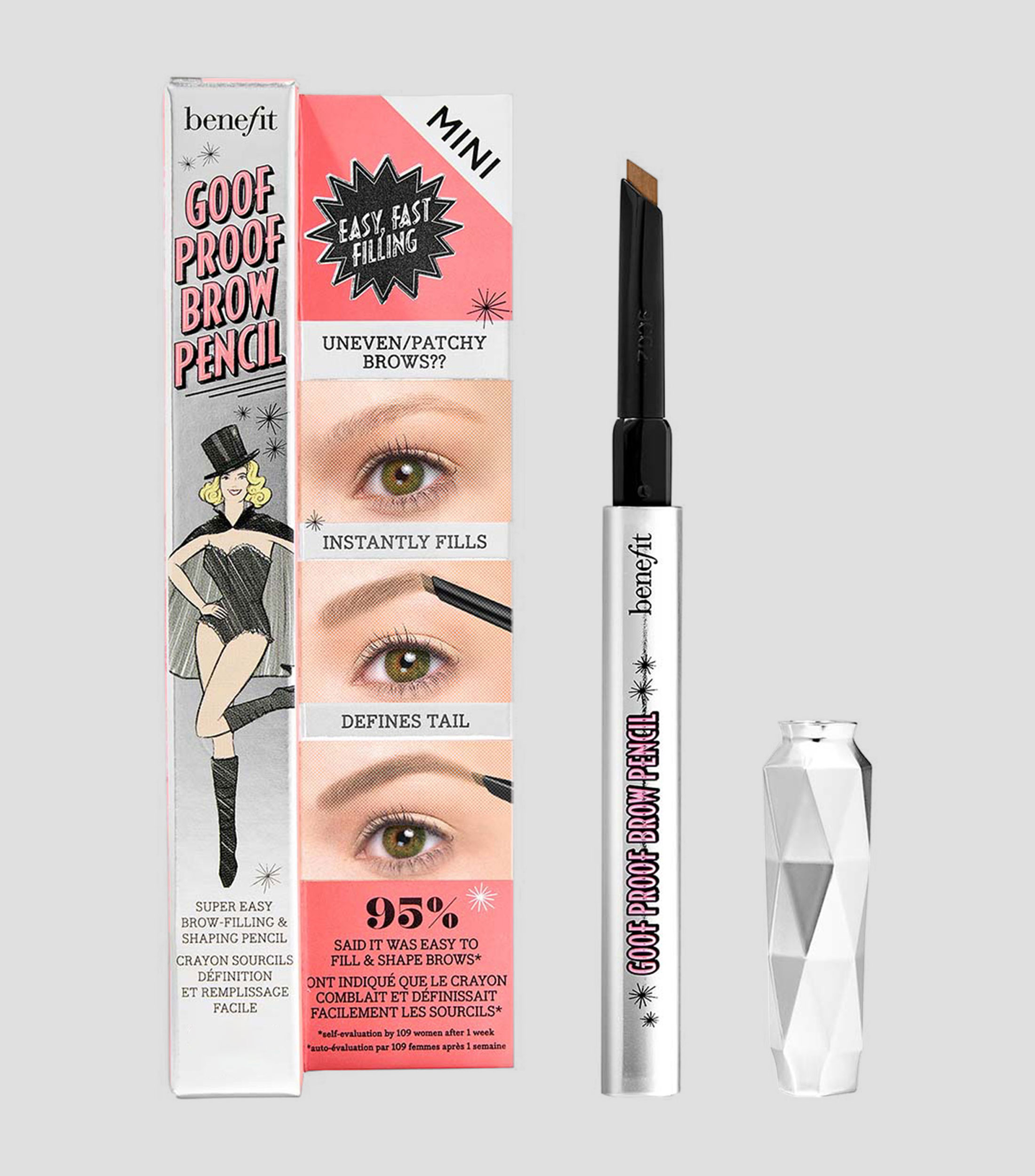 Lápiz Delineador para Cejas Goof Proof Brow Pencil Mini Warm Golden Blonde, 0.17 gr